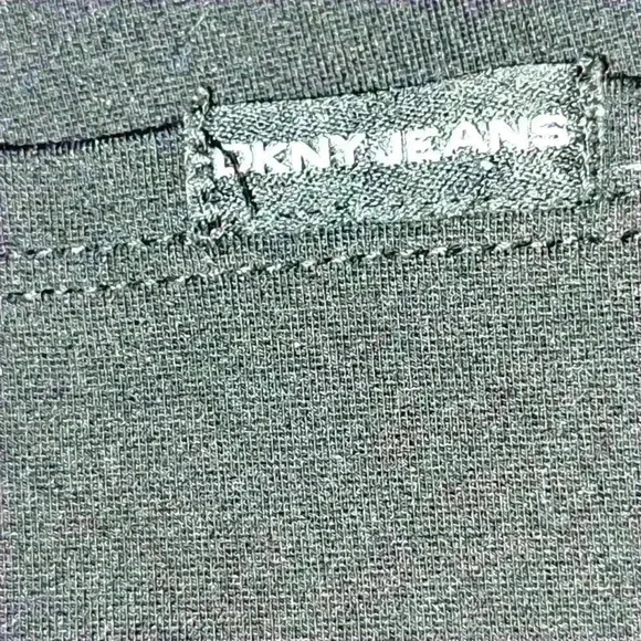 DKNY Jeans Black Knit Pull On Pants Size L #92 - Picture 5 of 6